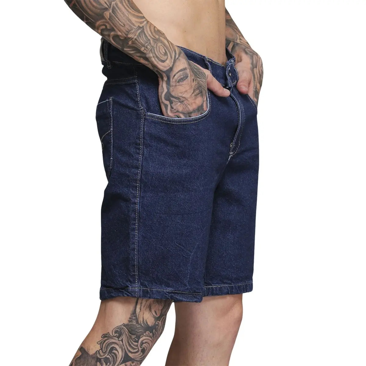 Kit 2 Bermudas Jeans Masculina Algodão -BrilhoSutil